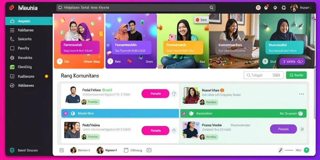 Tampilan antarmuka yang menarik dan modern.