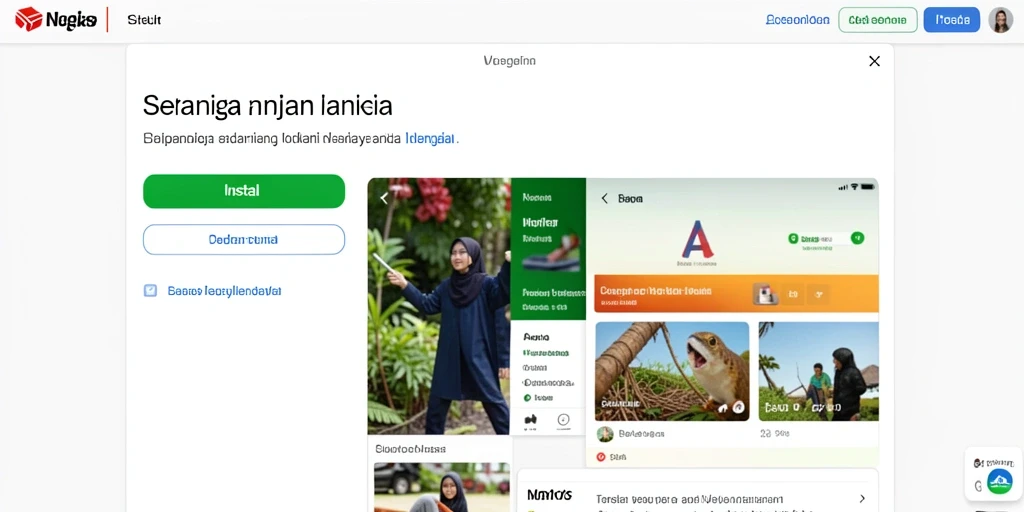 Tampilan antarmuka yang modern dan menarik.