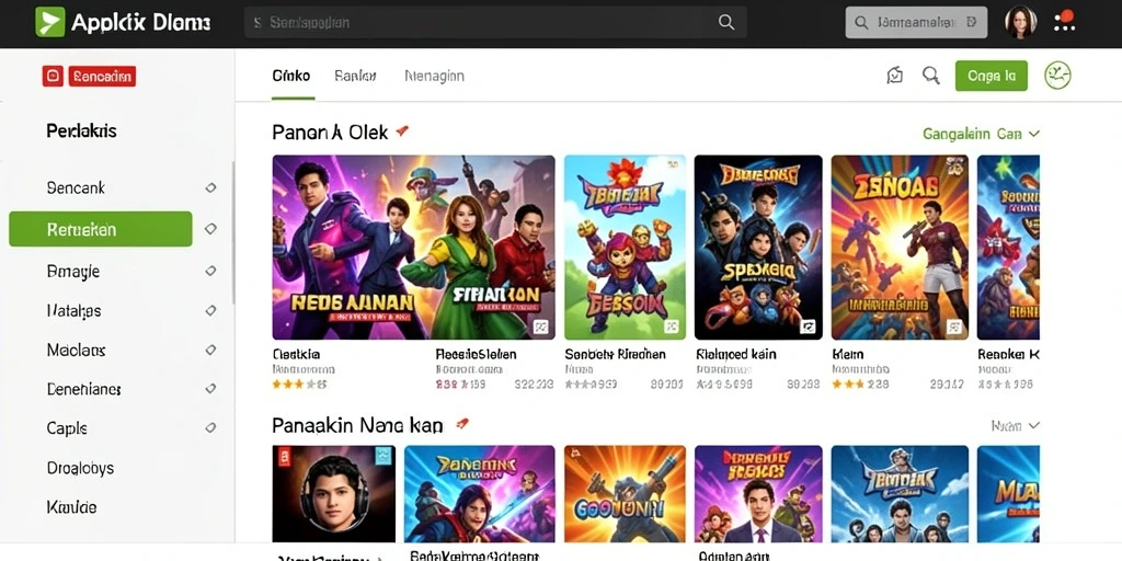 Tampilan menu utama yang menarik dan intuitif.