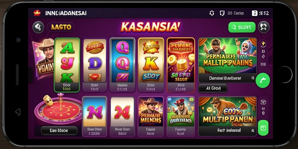 Tampilan menu utama yang menarik dan mudah navigasi.
